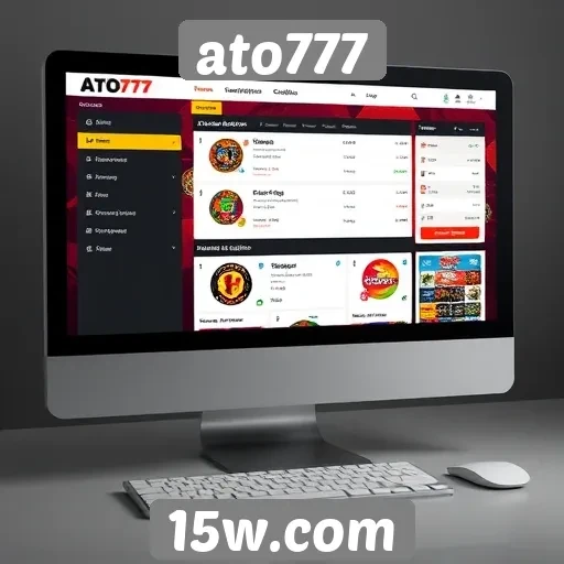 Interface do usuário no site ato777 é intuitiva